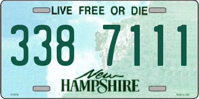 NH license plate 3387111