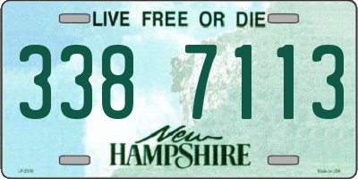 NH license plate 3387113