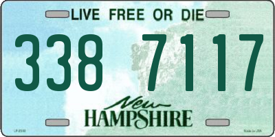 NH license plate 3387117