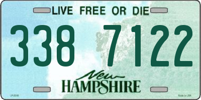 NH license plate 3387122