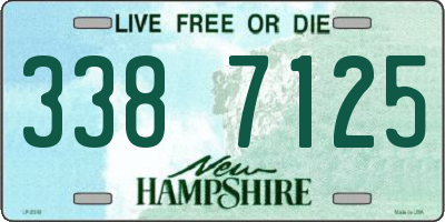 NH license plate 3387125