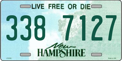 NH license plate 3387127