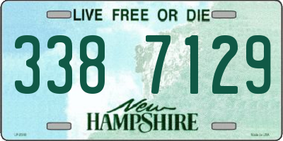 NH license plate 3387129