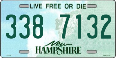 NH license plate 3387132