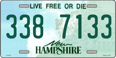 NH license plate 3387133