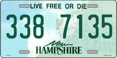 NH license plate 3387135