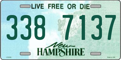 NH license plate 3387137