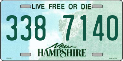 NH license plate 3387140