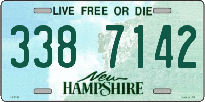 NH license plate 3387142