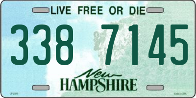 NH license plate 3387145