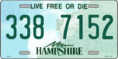 NH license plate 3387152
