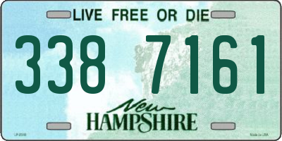 NH license plate 3387161