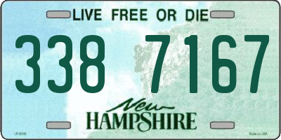 NH license plate 3387167