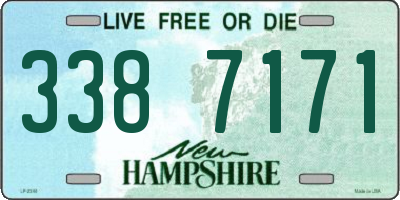 NH license plate 3387171