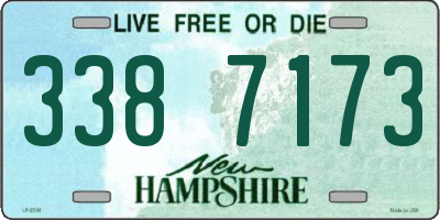 NH license plate 3387173