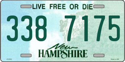 NH license plate 3387175