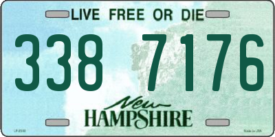 NH license plate 3387176