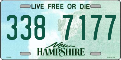 NH license plate 3387177