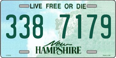 NH license plate 3387179