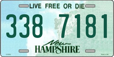 NH license plate 3387181