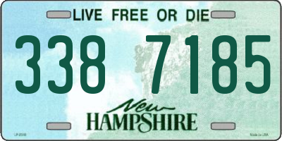 NH license plate 3387185