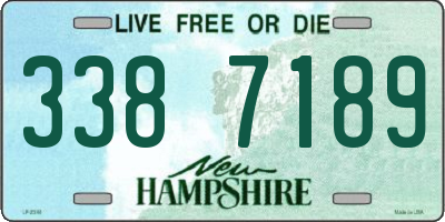NH license plate 3387189