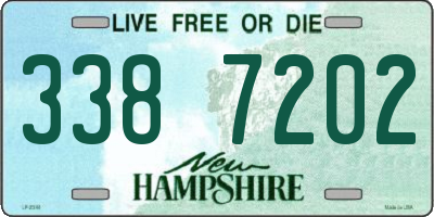 NH license plate 3387202