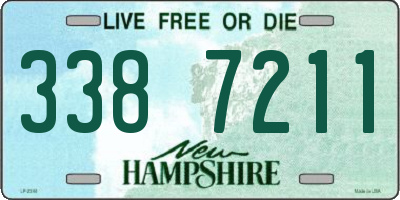 NH license plate 3387211