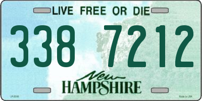 NH license plate 3387212
