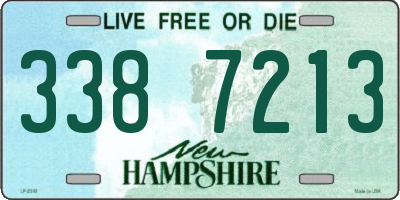 NH license plate 3387213