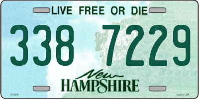 NH license plate 3387229