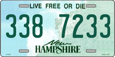 NH license plate 3387233