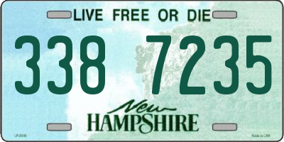 NH license plate 3387235
