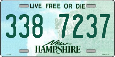 NH license plate 3387237