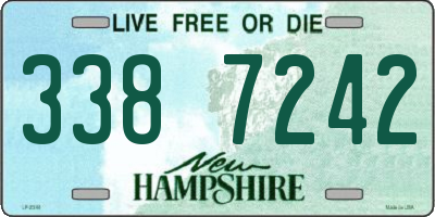 NH license plate 3387242