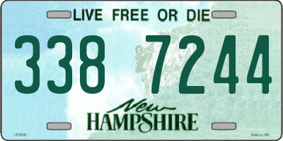 NH license plate 3387244