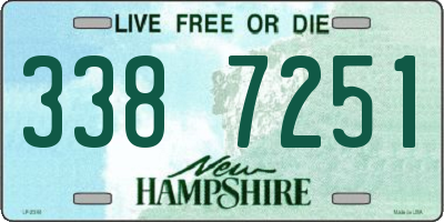 NH license plate 3387251