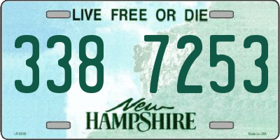 NH license plate 3387253
