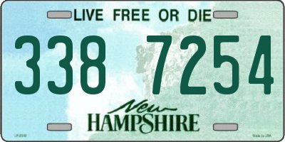 NH license plate 3387254