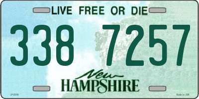 NH license plate 3387257