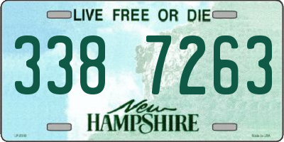 NH license plate 3387263