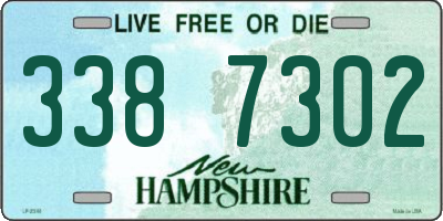 NH license plate 3387302