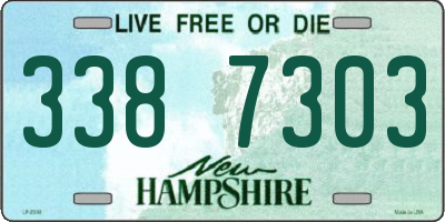 NH license plate 3387303
