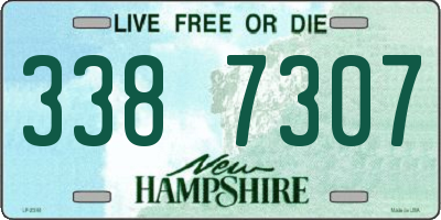 NH license plate 3387307