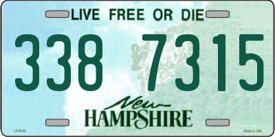 NH license plate 3387315