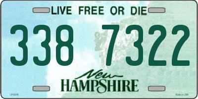 NH license plate 3387322