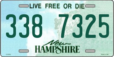 NH license plate 3387325
