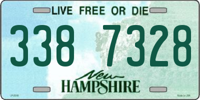 NH license plate 3387328