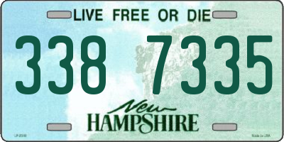 NH license plate 3387335