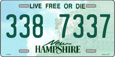 NH license plate 3387337